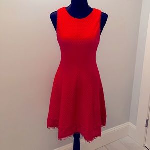 Lace trim red party dress❤️